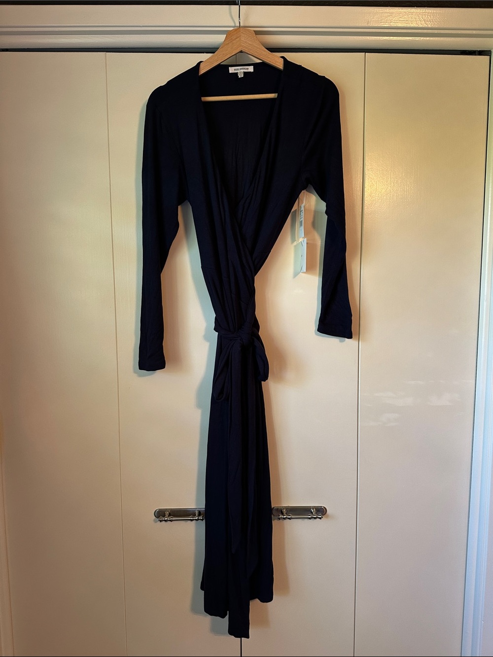 NWT Good American Navy Wrap Dress